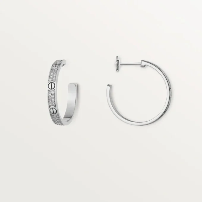 Love øreringe – hvidguld, diamant – Cartier Love øreringe – hvidguld, diamant – Cartier