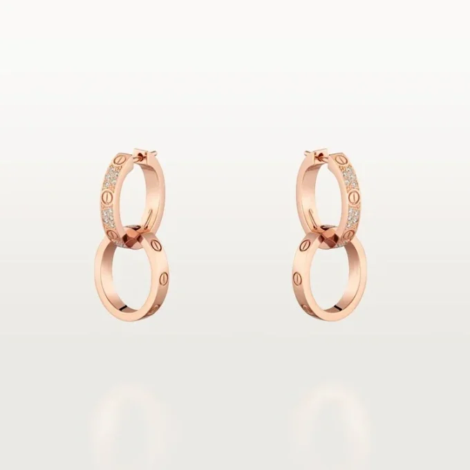 Love øreringe, Multiwear, halvpavé Love øreringe, Multiwear, halvpavé