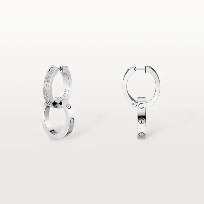 Love øreringe, Multiwear, halvpavé Love øreringe, Multiwear, halvpavé