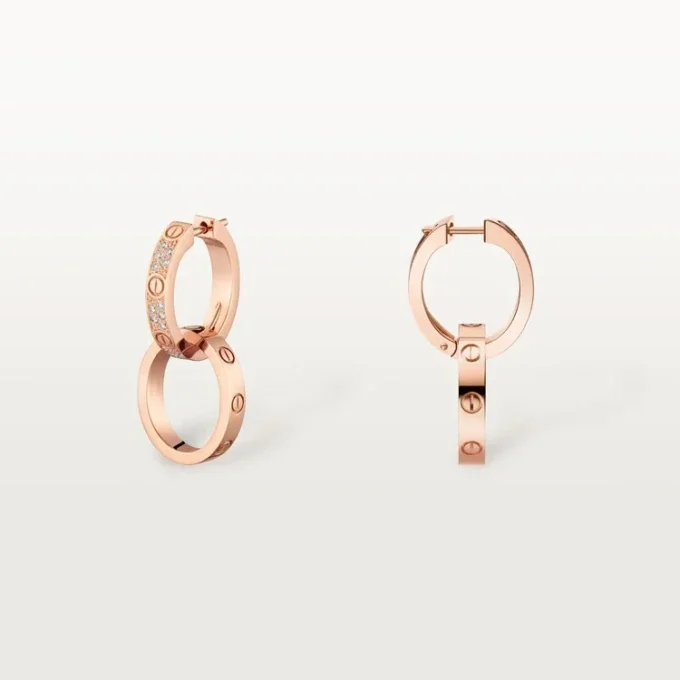 Love øreringe, Multiwear, halvpavé Love øreringe, Multiwear, halvpavé
