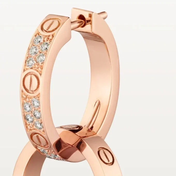 Love øreringe, Multiwear, halvpavé Love øreringe, Multiwear, halvpavé