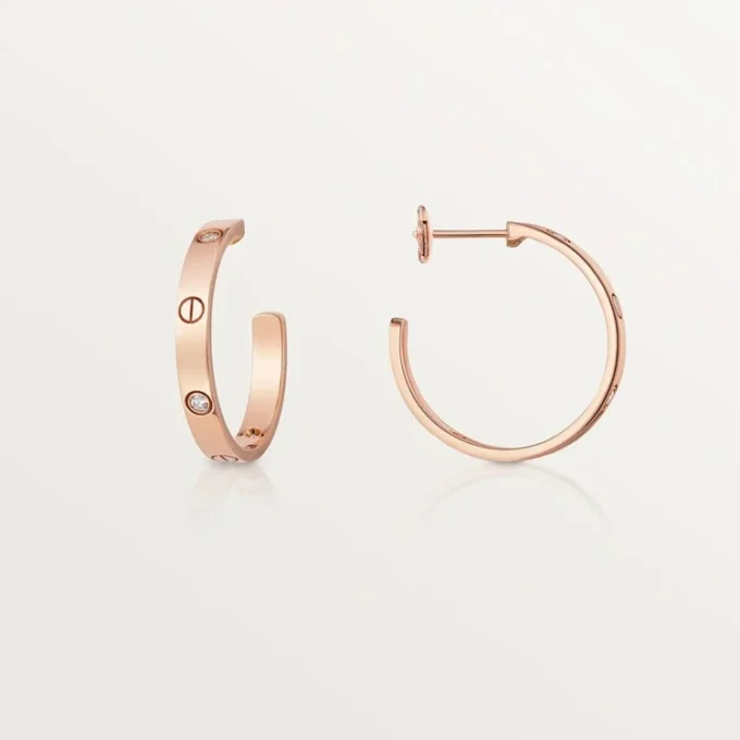 Love øreringe – Rosaguld, diamant – Cartier Love øreringe – Rosaguld, diamant – Cartier