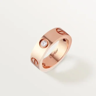 Love-ring, 3 diamanter – rosaguld, diamanter – Cartier