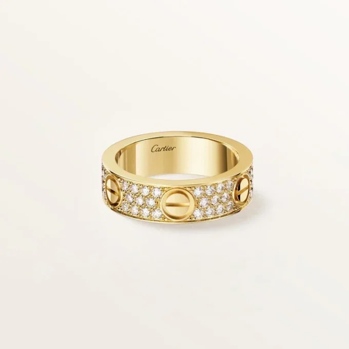 Love-ring, klassisk model, pavé Love-ring, klassisk model, pavé
