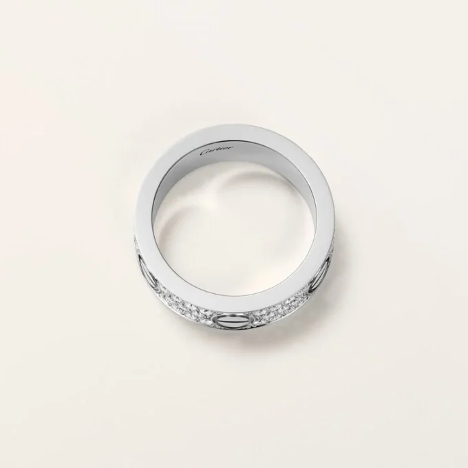 Love-ring, klassisk model, pavé Love-ring, klassisk model, pavé