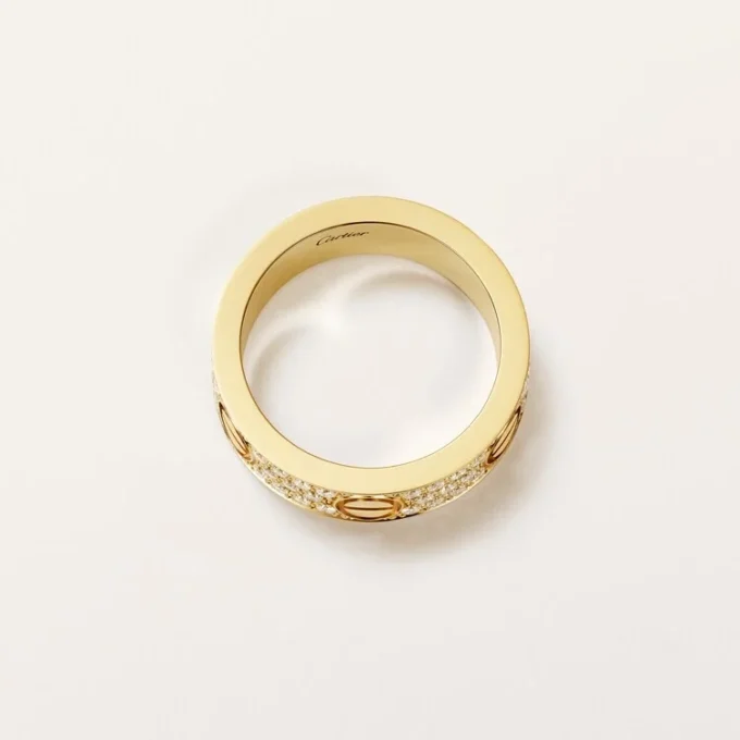 Love-ring, klassisk model, pavé Love-ring, klassisk model, pavé