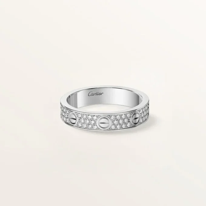Love-ring, lille model, pavé Love-ring, lille model, pavé