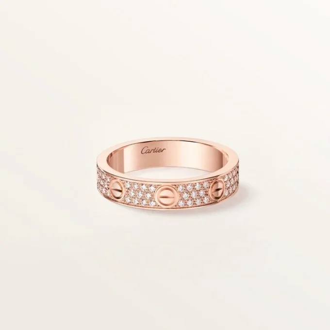 Love-ring, lille model, pavé Love-ring, lille model, pavé