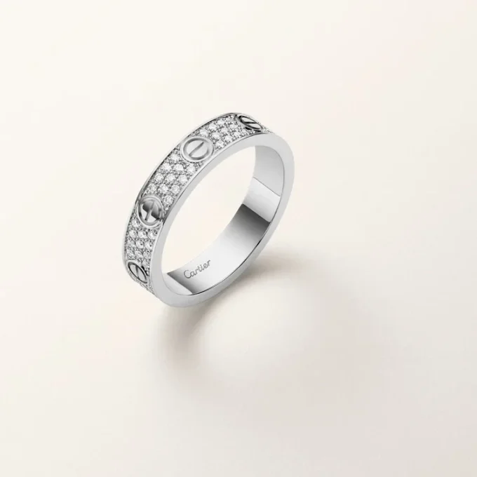 Love-ring, lille model, pavé Love-ring, lille model, pavé