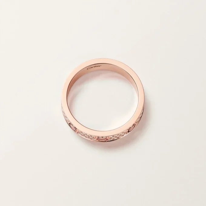 Love-ring, lille model, pavé Love-ring, lille model, pavé