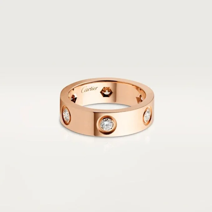 Love-ring – rosaguld, diamanter – Cartier Love-ring – rosaguld, diamanter – Cartier