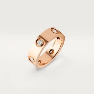 Love-ring – rosaguld, diamanter – Cartier