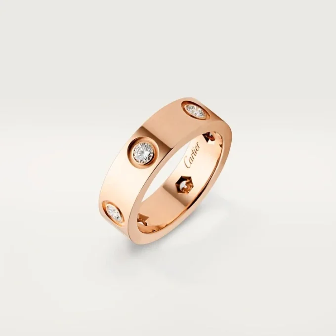 Love-ring – rosaguld, diamanter – Cartier Love-ring – rosaguld, diamanter – Cartier