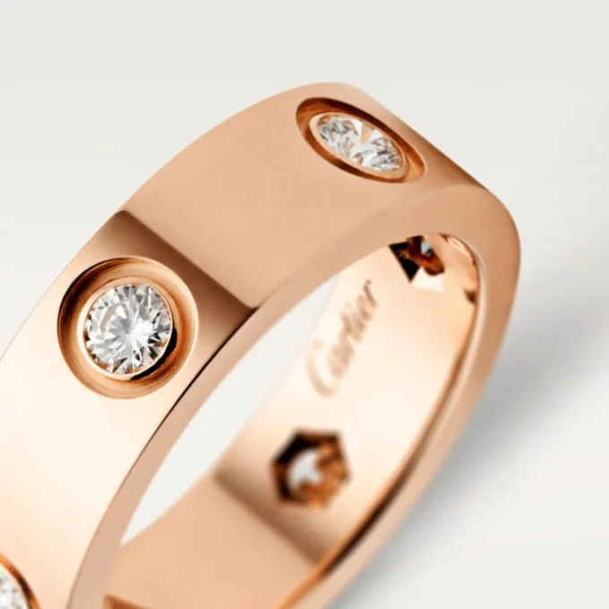 Love-ring – rosaguld, diamanter – Cartier Love-ring – rosaguld, diamanter – Cartier
