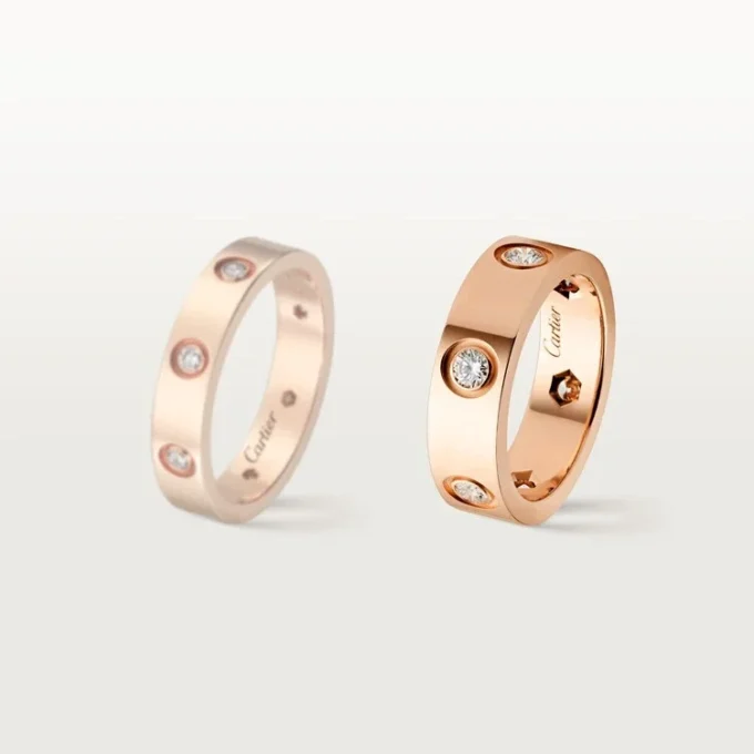 Love-ring – rosaguld, diamanter – Cartier Love-ring – rosaguld, diamanter – Cartier
