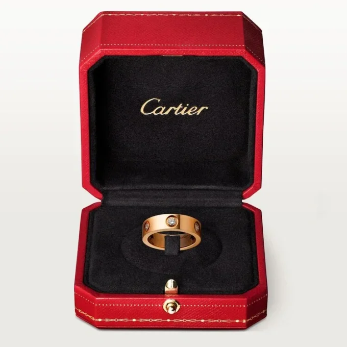 Love-ring – rosaguld, diamanter – Cartier Love-ring – rosaguld, diamanter – Cartier