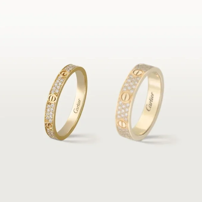 Love-ring, Sm – Gult guld, diamanter – Cartier Love-ring, Sm – Gult guld, diamanter – Cartier