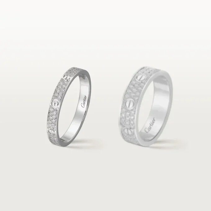 Love-ring, Sm – hvidguld, diamanter – Cartier Love-ring, Sm – hvidguld, diamanter – Cartier