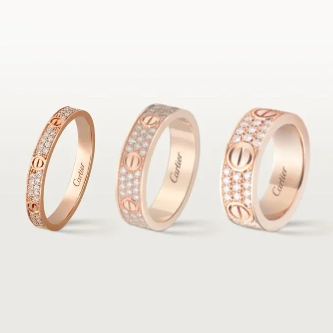 Love-ring, Sm – Rosaguld, Diamanter – Cartier Love-ring, Sm – Rosaguld, Diamanter – Cartier