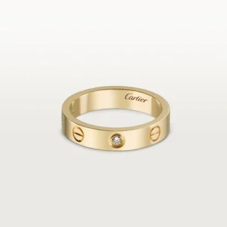 Love vielsesring, 1 diamant – gult guld, diamant – Cartier
