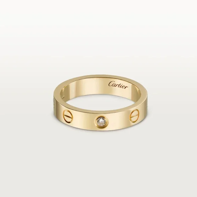 Love vielsesring, 1 diamant – gult guld, diamant – Cartier Love vielsesring, 1 diamant – gult guld, diamant – Cartier