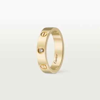 Love vielsesring, 1 diamant – gult guld, diamant – Cartier