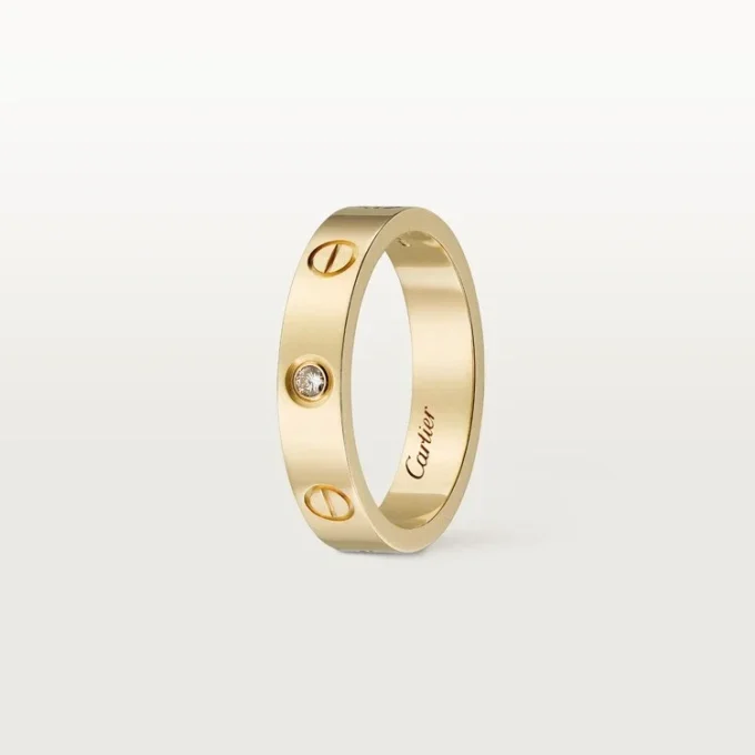 Love vielsesring, 1 diamant – gult guld, diamant – Cartier Love vielsesring, 1 diamant – gult guld, diamant – Cartier