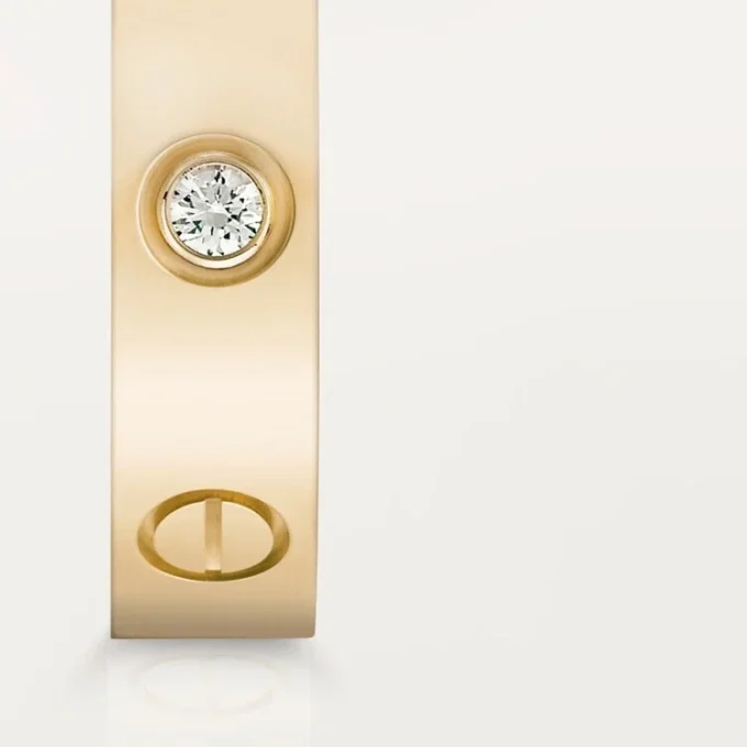 Love vielsesring, 1 diamant – gult guld, diamant – Cartier Love vielsesring, 1 diamant – gult guld, diamant – Cartier