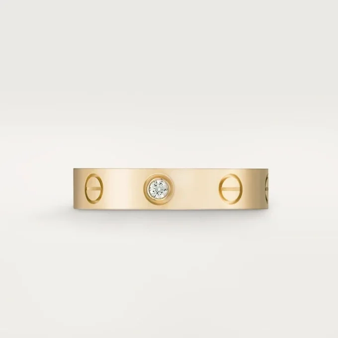 Love vielsesring, 1 diamant – gult guld, diamant – Cartier Love vielsesring, 1 diamant – gult guld, diamant – Cartier