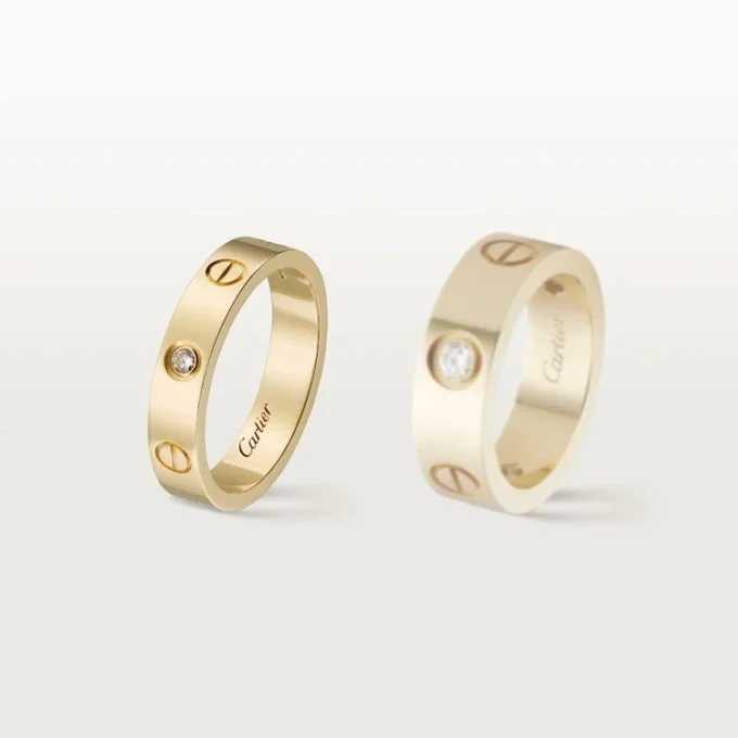 Love vielsesring, 1 diamant – gult guld, diamant – Cartier Love vielsesring, 1 diamant – gult guld, diamant – Cartier