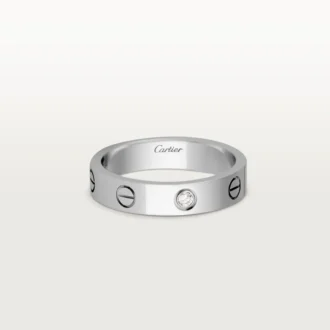 Love vielsesring, 1 diamant – hvidguld, diamant – Cartier