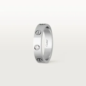 Love vielsesring, 1 diamant – hvidguld, diamant – Cartier