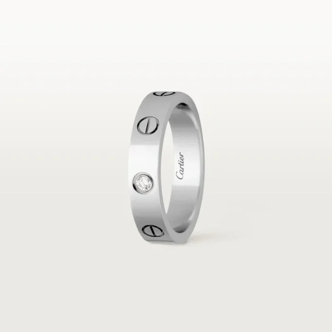 Love vielsesring, 1 diamant – hvidguld, diamant – Cartier Love vielsesring, 1 diamant – hvidguld, diamant – Cartier