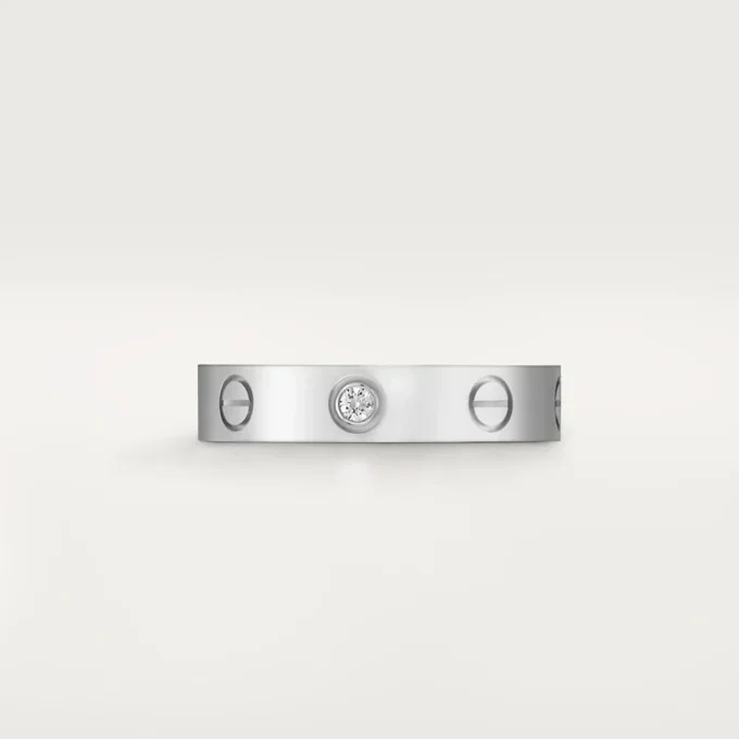 Love vielsesring, 1 diamant – hvidguld, diamant – Cartier Love vielsesring, 1 diamant – hvidguld, diamant – Cartier