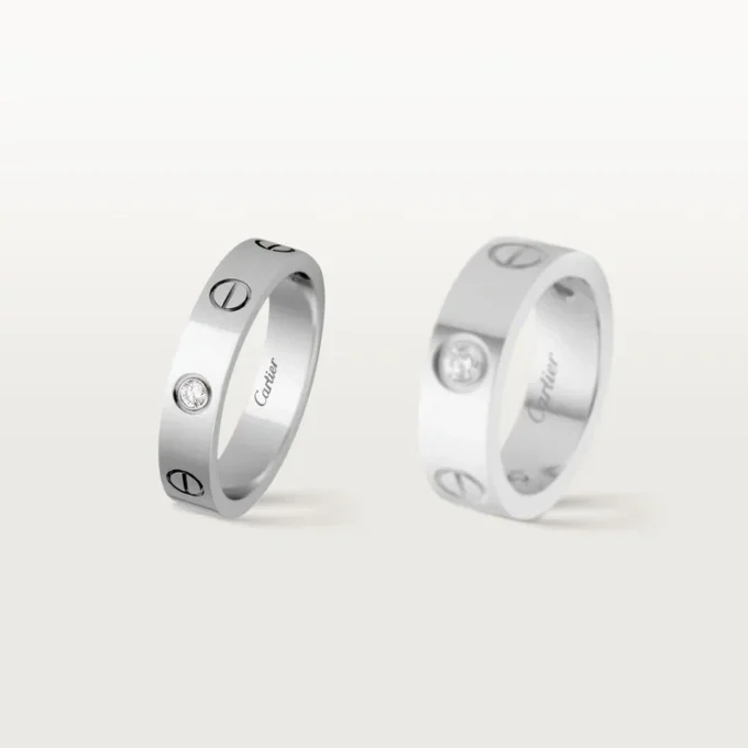 Love vielsesring, 1 diamant – hvidguld, diamant – Cartier Love vielsesring, 1 diamant – hvidguld, diamant – Cartier