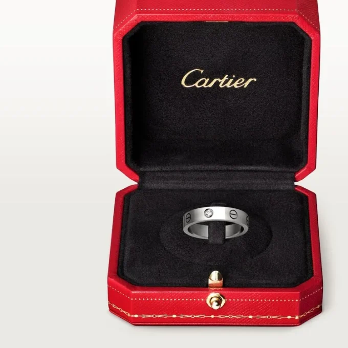 Love vielsesring, 1 diamant – hvidguld, diamant – Cartier Love vielsesring, 1 diamant – hvidguld, diamant – Cartier