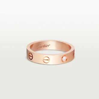Love vielsesring, 1 diamant – rosaguld, diamant – Cartier