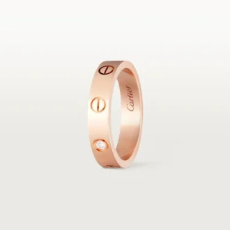 Love vielsesring, 1 diamant – rosaguld, diamant – Cartier