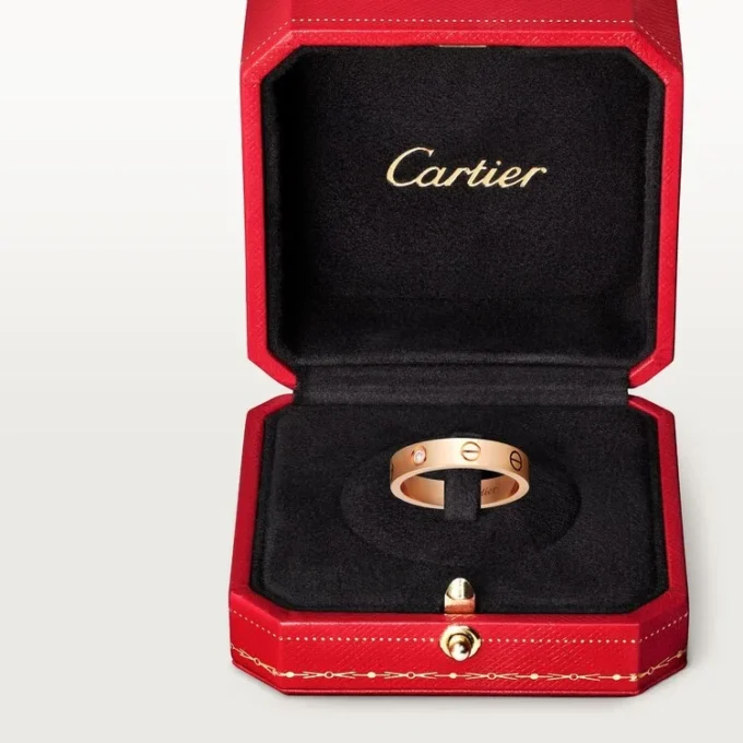 Love vielsesring, 1 diamant – rosaguld, diamant – Cartier Love vielsesring, 1 diamant – rosaguld, diamant – Cartier