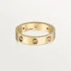 Love vielsesring, 8 diamanter – gult guld, diamanter – Cartier Love vielsesring, 8 diamanter – gult guld, diamanter – Cartier