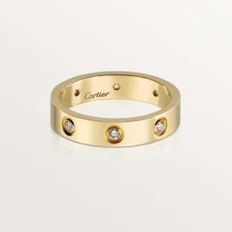 Love vielsesring, 8 diamanter – gult guld, diamanter – Cartier