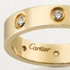 Love vielsesring, 8 diamanter – gult guld, diamanter – Cartier Love vielsesring, 8 diamanter – gult guld, diamanter – Cartier