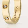 Love vielsesring, 8 diamanter – gult guld, diamanter – Cartier Love vielsesring, 8 diamanter – gult guld, diamanter – Cartier
