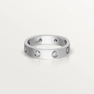 Love vielsesring, 8 diamanter – hvidguld, diamanter – Cartier