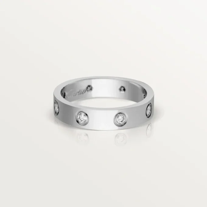 Love vielsesring, 8 diamanter – hvidguld, diamanter – Cartier Love vielsesring, 8 diamanter – hvidguld, diamanter – Cartier