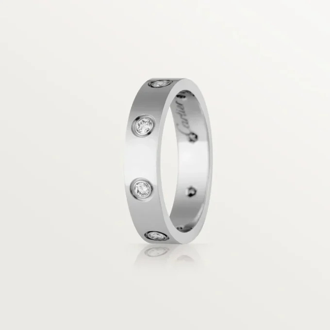 Love vielsesring, 8 diamanter – hvidguld, diamanter – Cartier Love vielsesring, 8 diamanter – hvidguld, diamanter – Cartier