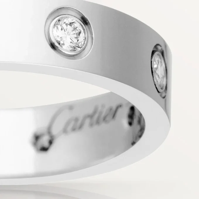 Love vielsesring, 8 diamanter – hvidguld, diamanter – Cartier Love vielsesring, 8 diamanter – hvidguld, diamanter – Cartier