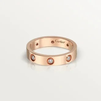 Love vielsesring, 8 diamanter – rosaguld, diamanter – Cartier