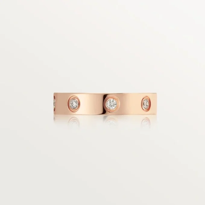 Love vielsesring, 8 diamanter – rosaguld, diamanter – Cartier Love vielsesring, 8 diamanter – rosaguld, diamanter – Cartier