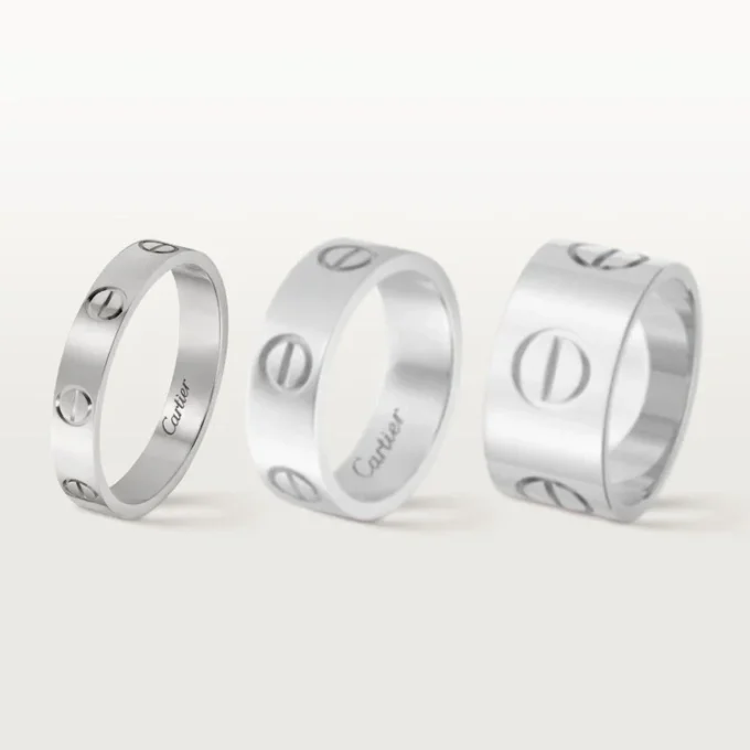 Love vielsesring – hvidguld – Cartier Love vielsesring – hvidguld – Cartier
